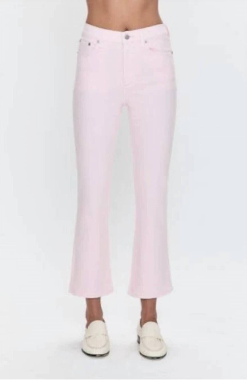 NEW PISTOLA lennon high rise crop boot jeans in blush